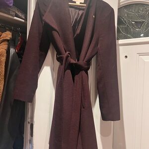 MICHAEL Michael Kors Deep Wine Pea Coat
